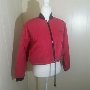 Reebok Sport The Pump Jacket Size S/M Pink Black